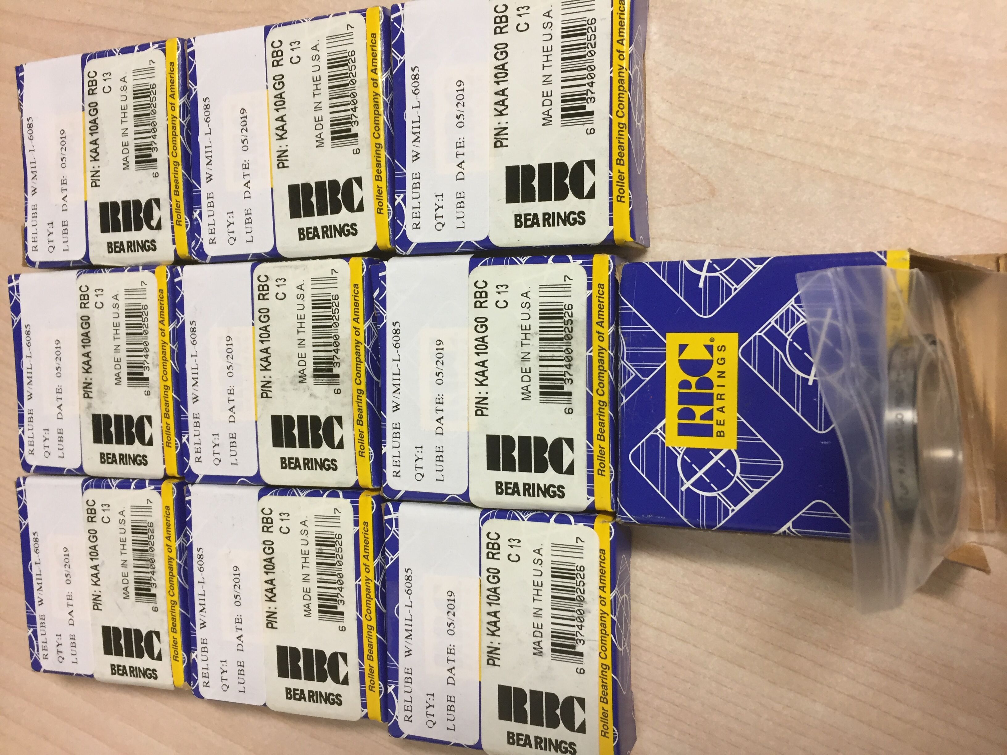 美國RBC KAA10AG0薄壁軸承